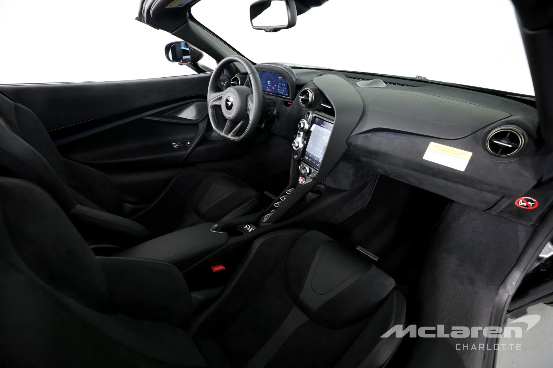 2020 McLaren 720S Spider Performance interior, Carbon Black with JET Black Insert
