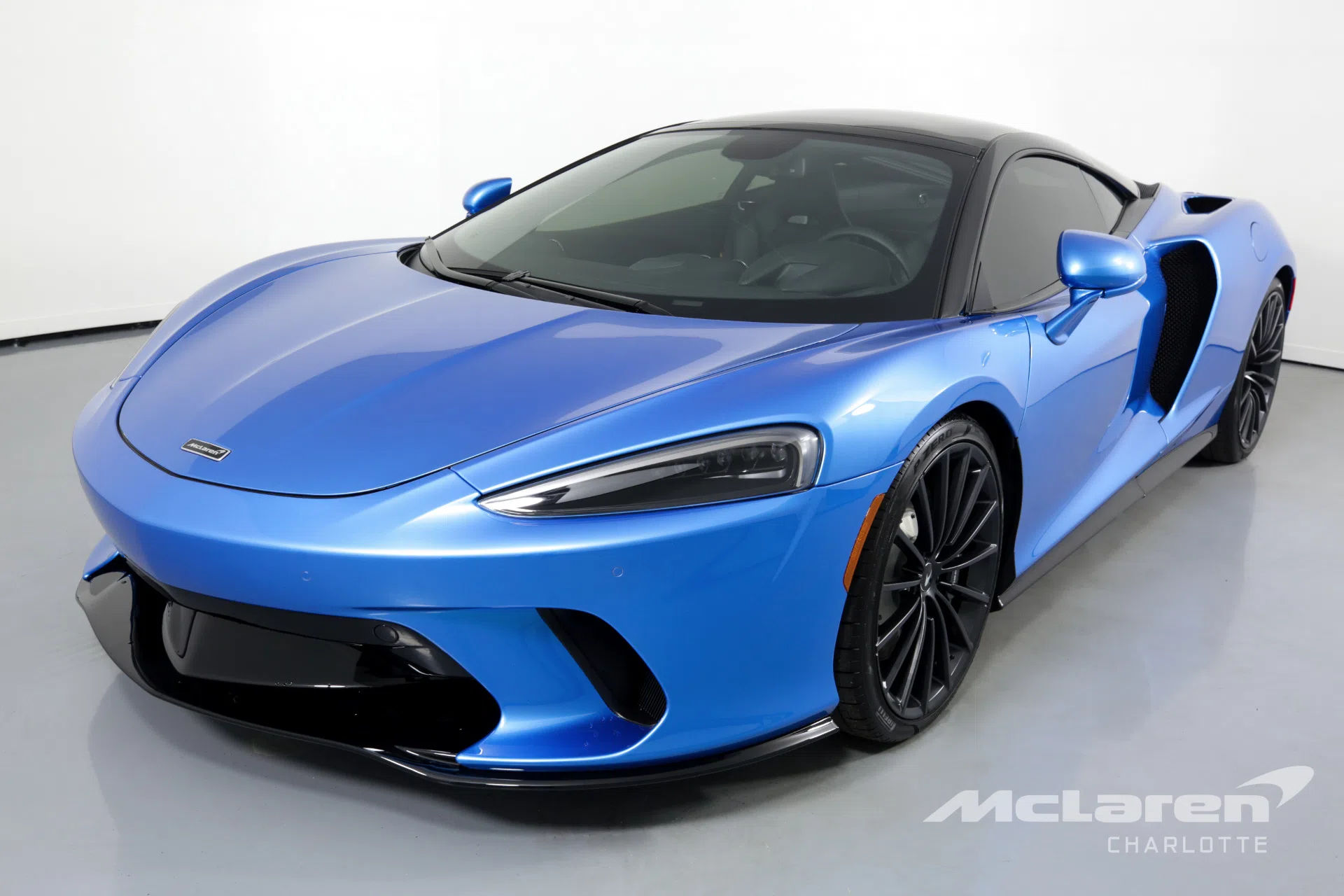 2020 Mclaren GT for sale, front three-quarter view, MSO Ludus Blue