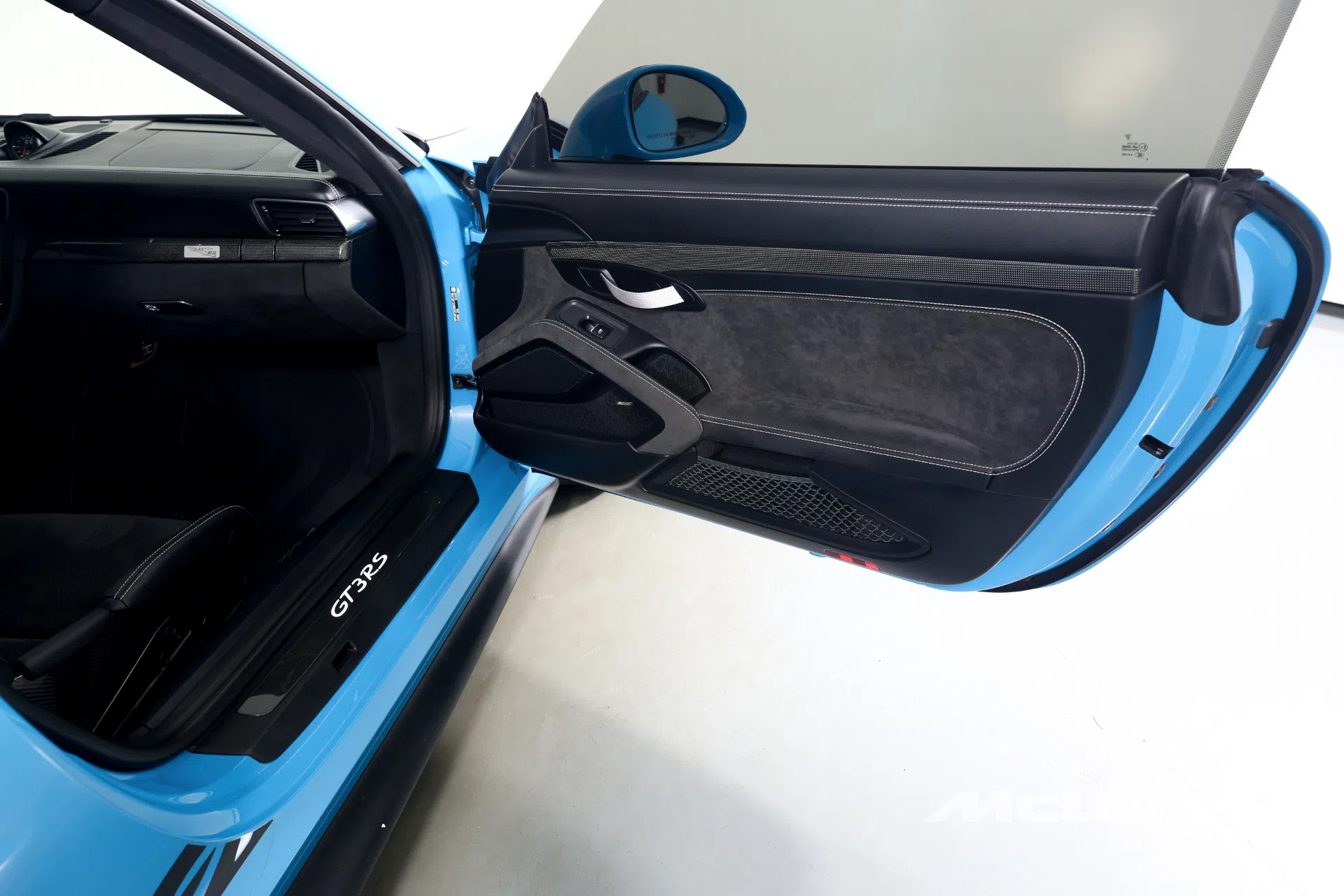 2019 Porsche 911 GT3 RS interior, door panel, Black