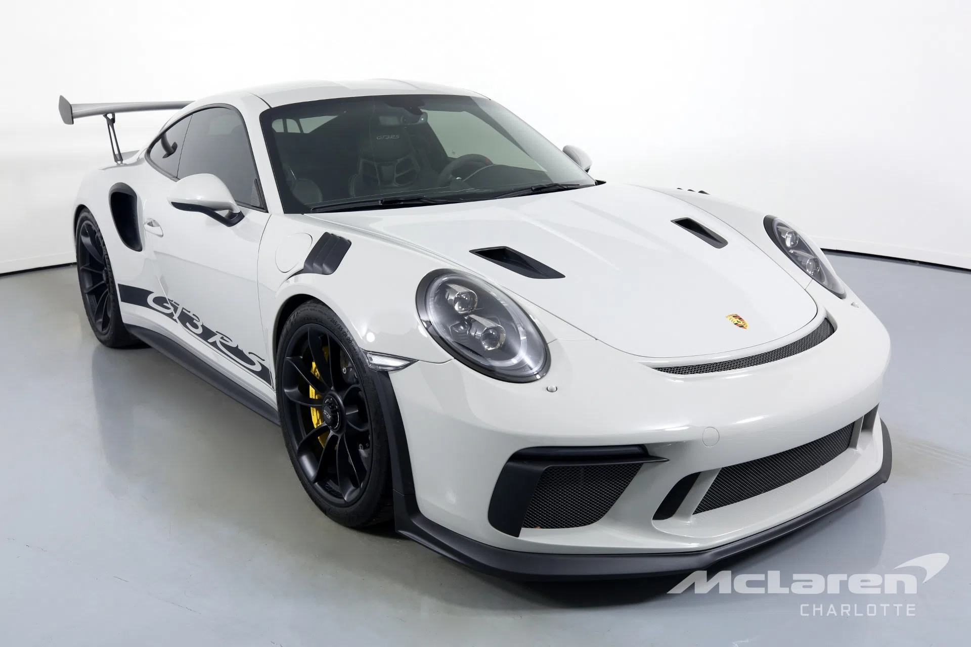 2019 Porsche 911 GT3 RS for sale, front three-quarter view, Chalk Metallic