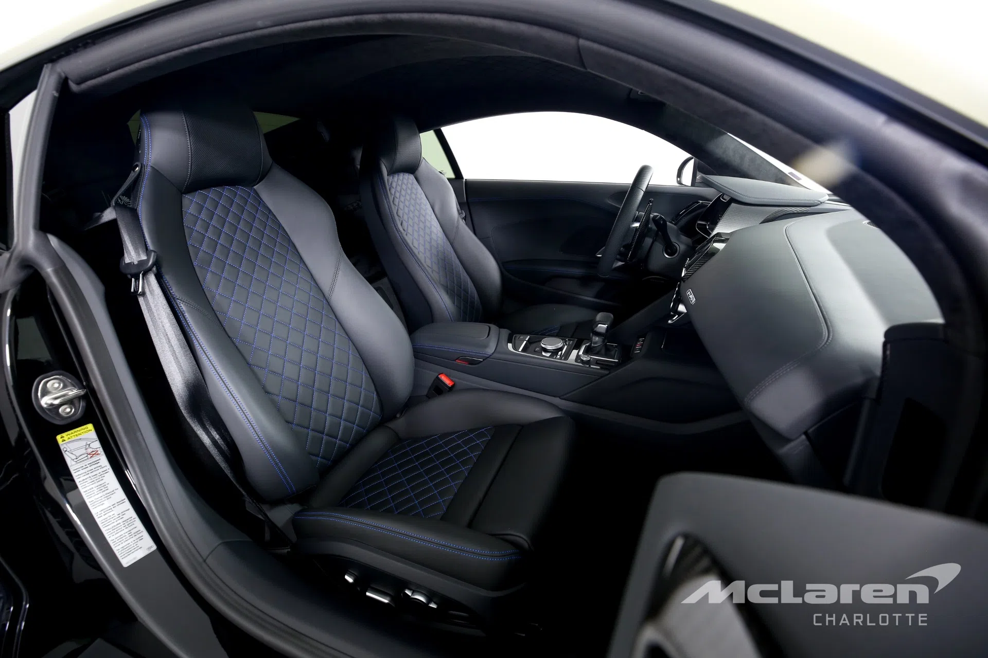 2020 Audi R8 5.2 Quattro V10 Performance interior, seats, Black W/ ARA Blue Stitching