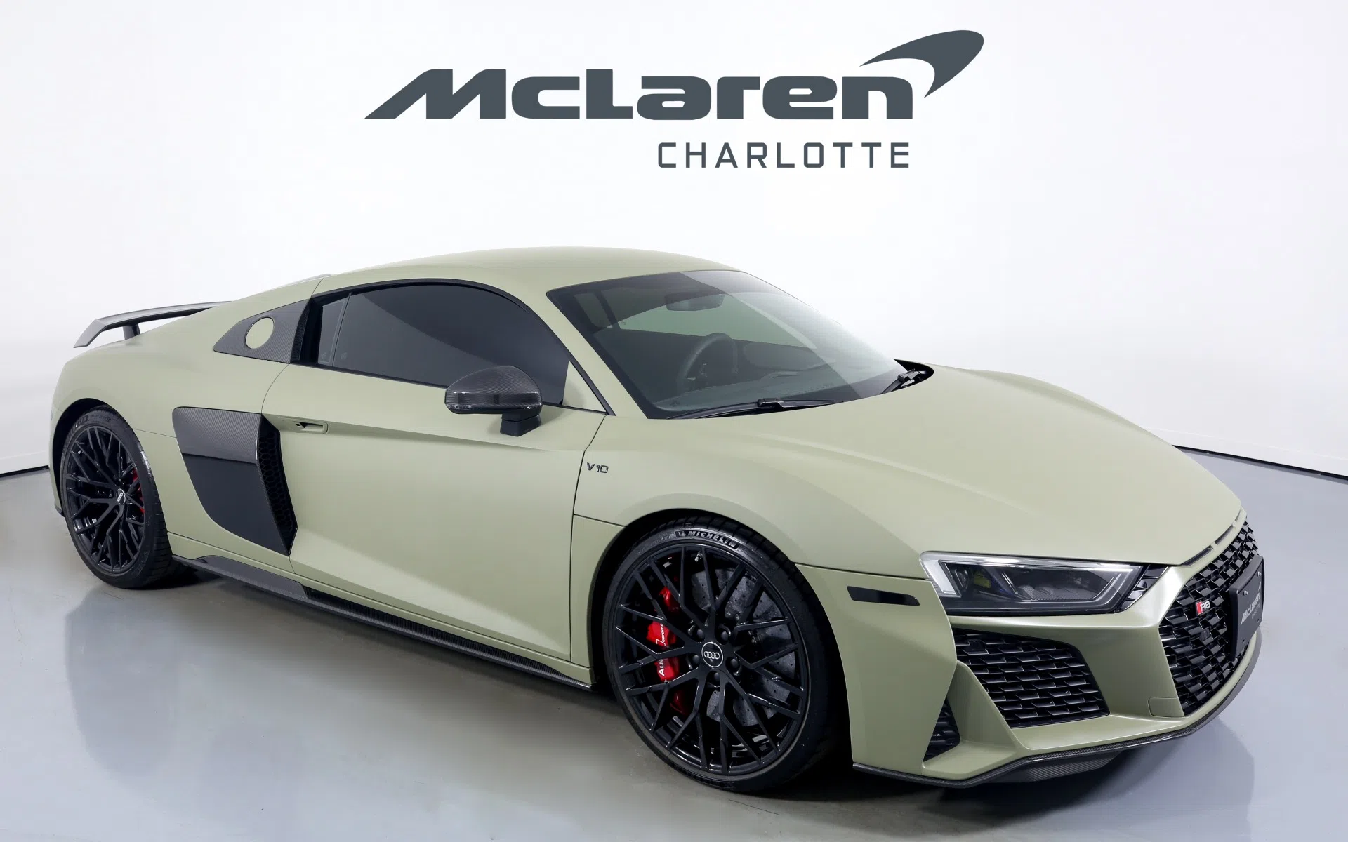 2020 Audi R8 5.2 Quattro V10 Performance for sale, exterior, Green Carbon