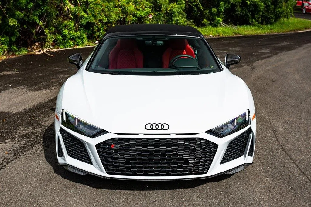 2020 Audi R8 5.2 2D Convertible for sale, exterior, Suzuka Gray Metallic
