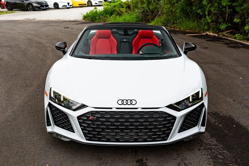 2020 Audi R8 5.2 2D Convertible for sale, exterior, Suzuka Gray Metallic