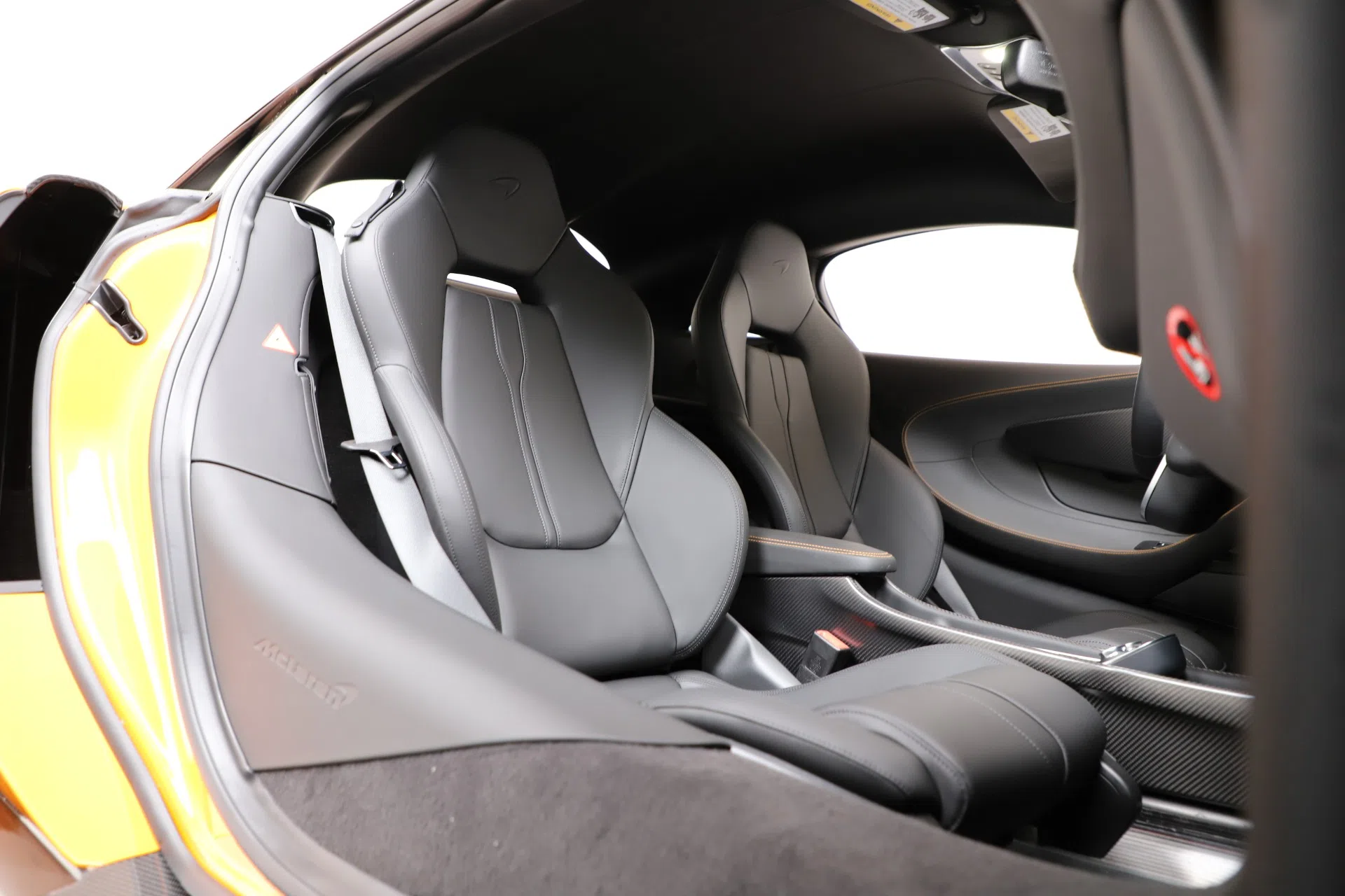 2019 McLaren 600LT interior, seats, Jet Black