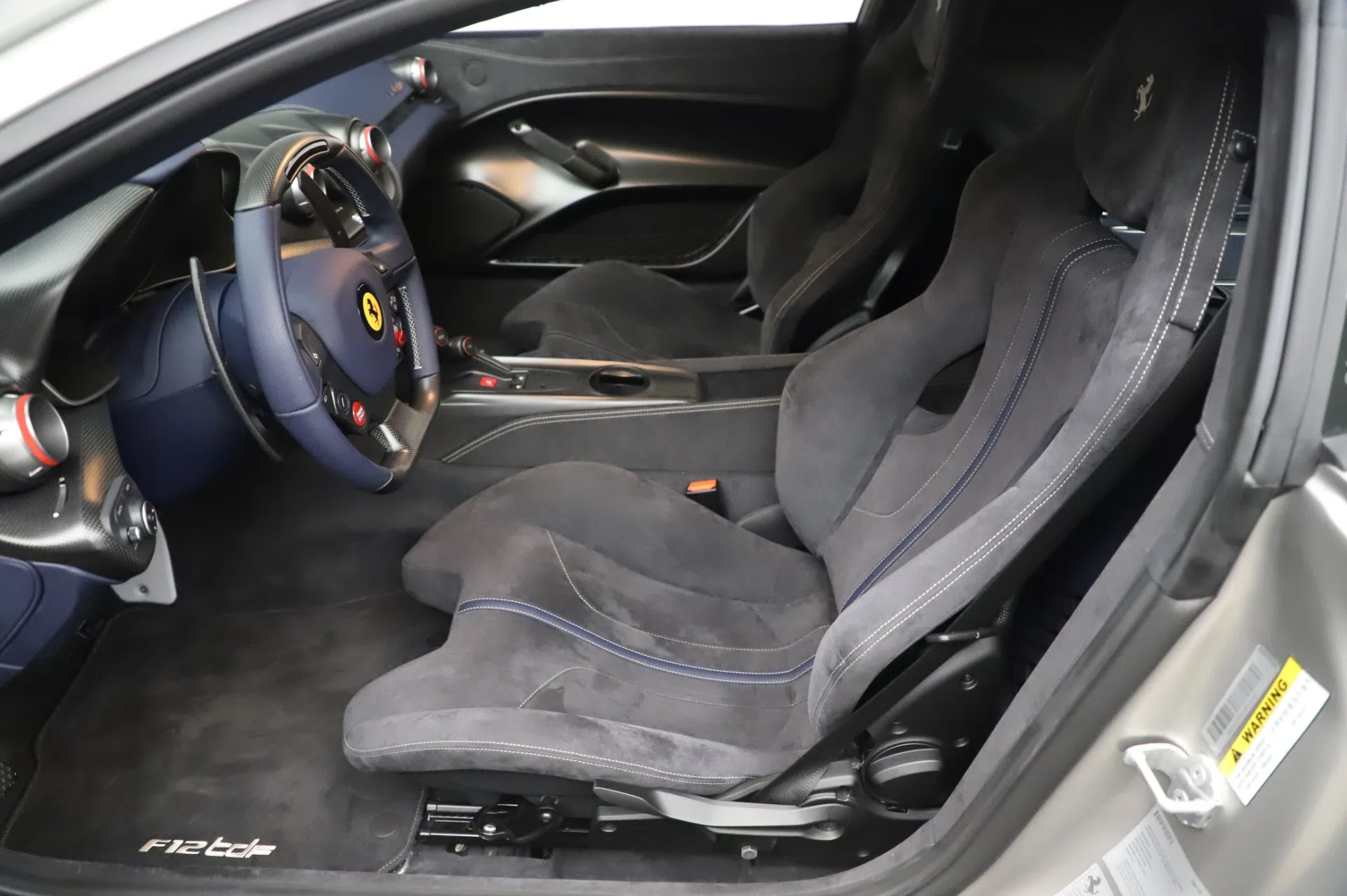 2016 Ferrari F12 TDF interior, seats, Alluminio Opaco