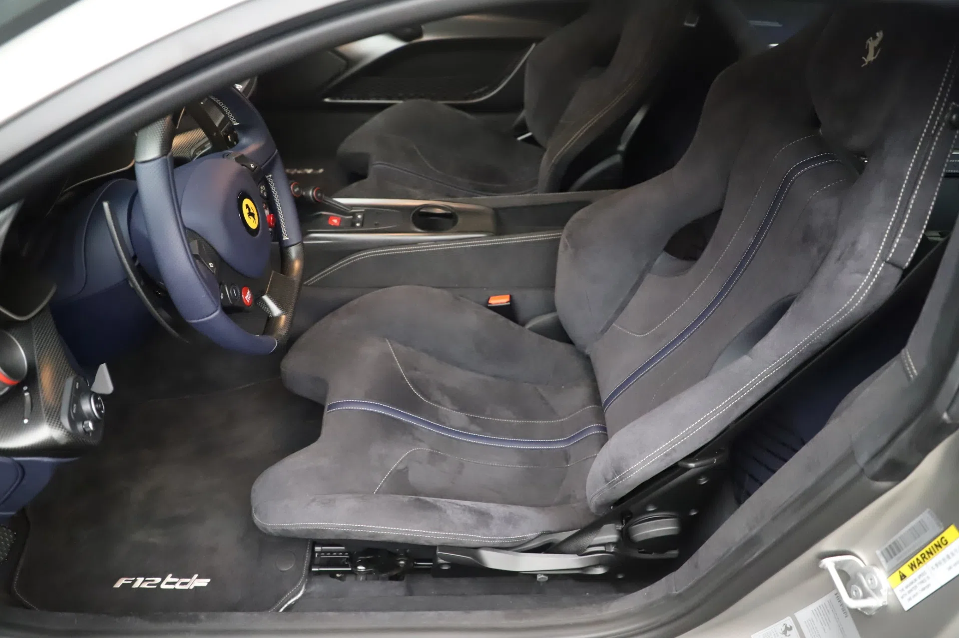 2016 Ferrari F12 TDF interior, seats, Alluminio Opaco