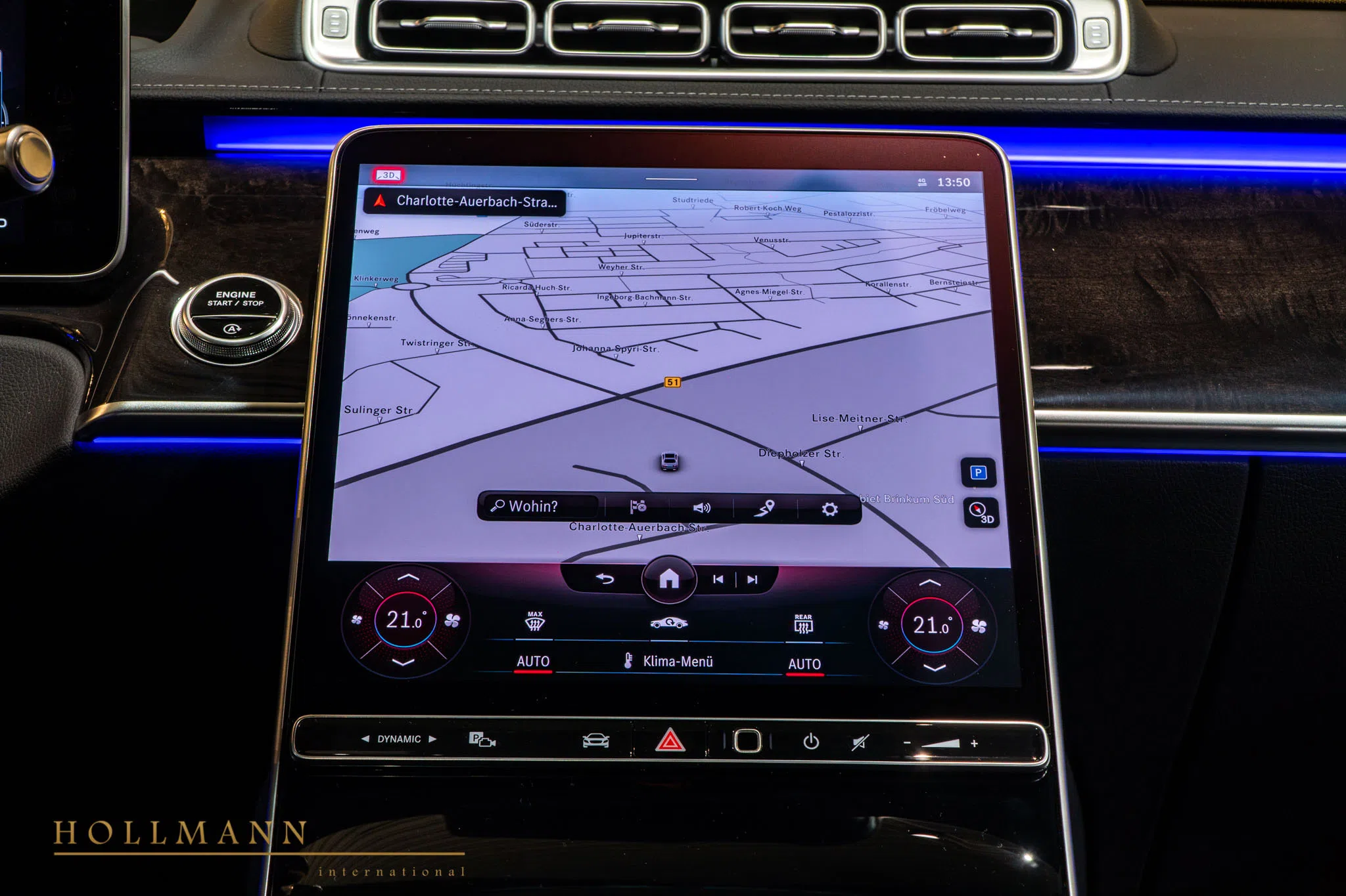 2020 Mercedes-Benz S 500 4M Long MY2021 interior, Leather Black