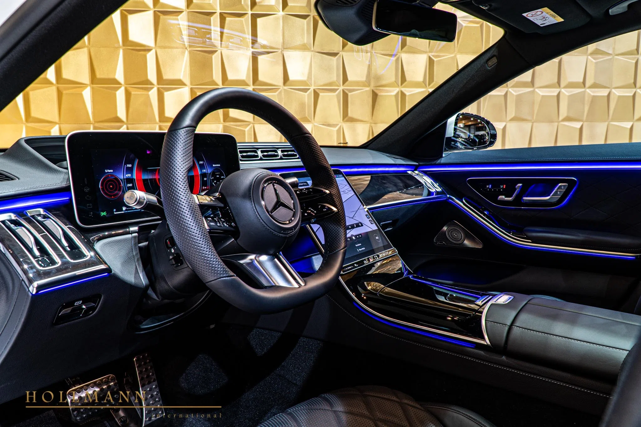 2020 Mercedes-Benz S 500 4M Long MY2021 interior, dashboard, Leather Black