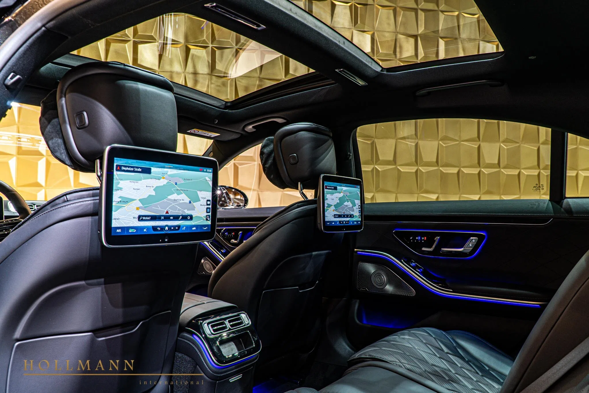 2020 Mercedes-Benz S 500 4M Long MY2021 interior, Leather Black