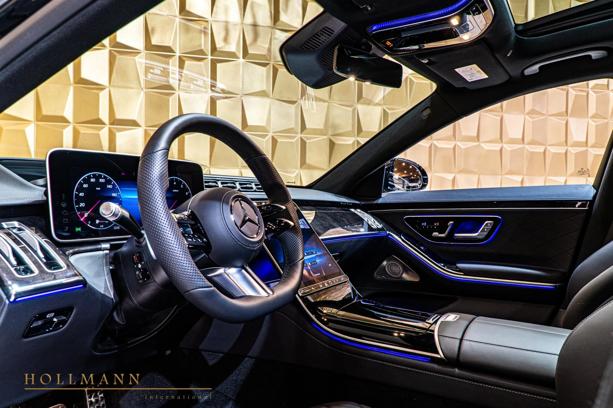 2020 Mercedes-Benz S 500 4M Long MY2021 interior, dashboard, Leather Black