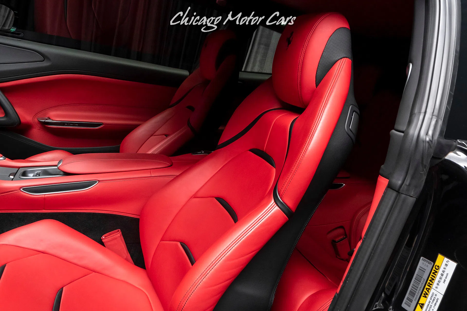 2018 Ferrari GTC4Lusso T Hatchback interior, seats, Rosso Ferrari