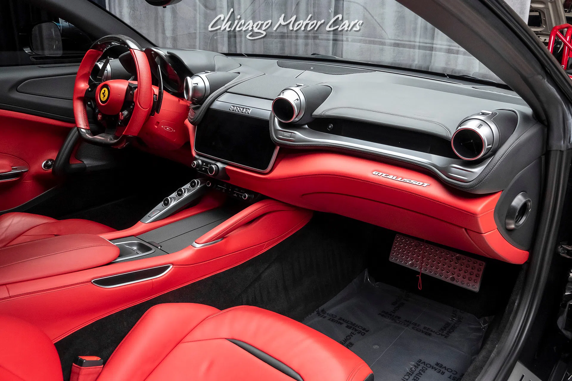 2018 Ferrari GTC4Lusso T Hatchback interior, Rosso Ferrari