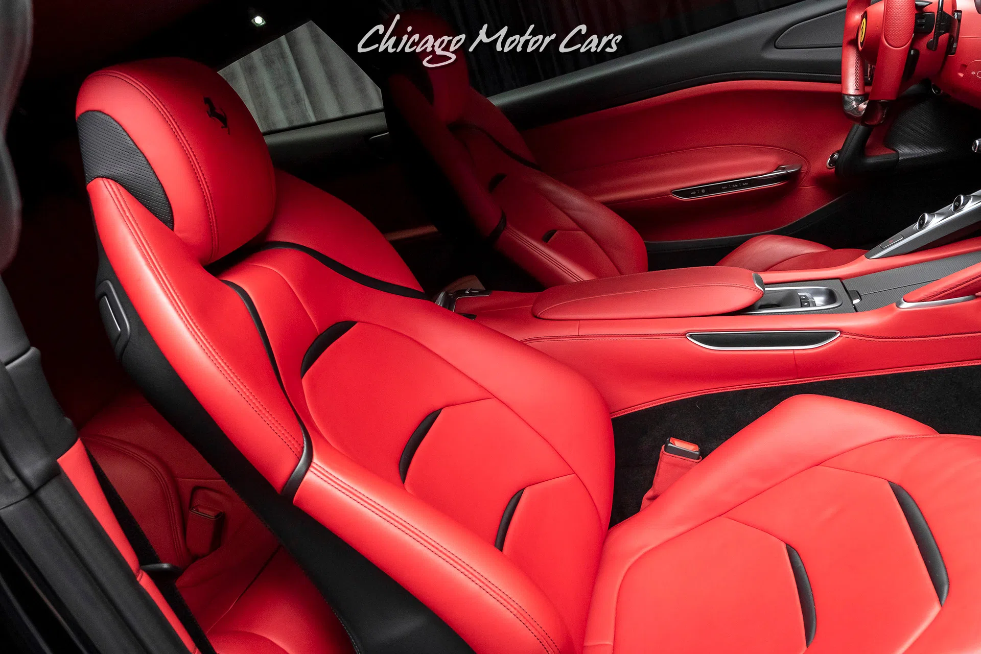 2018 Ferrari GTC4Lusso T Hatchback interior, seats, Rosso Ferrari