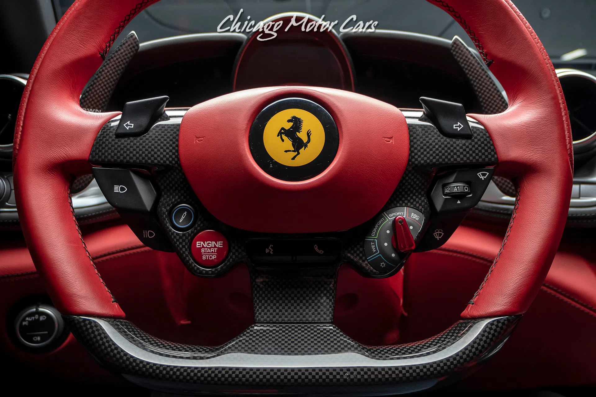 2018 Ferrari GTC4Lusso T Hatchback interior, Rosso Ferrari