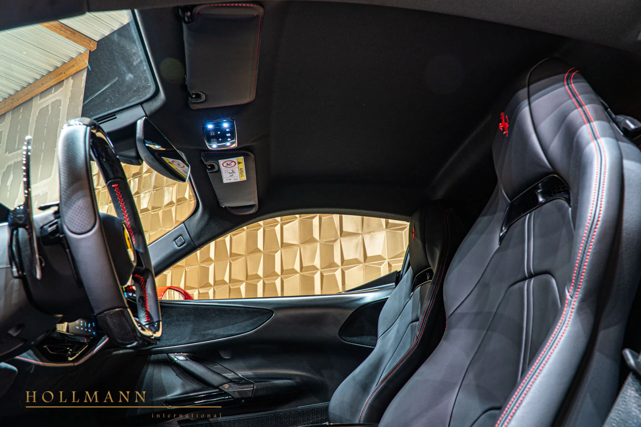 2020 Ferrari SF90 Stradale interior, seats, Leather Black