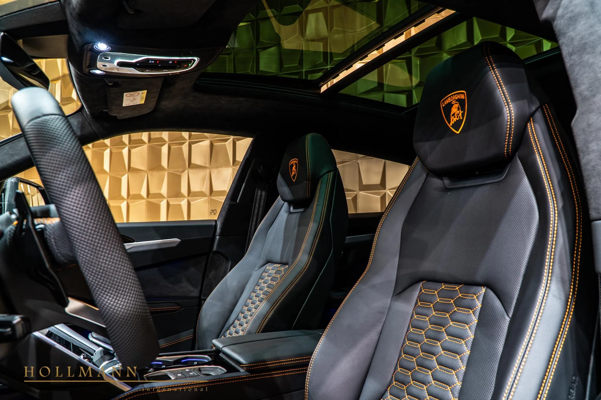 2020 Mansory Urus Venatus interior, seats, Leather Nero Ade (Black)