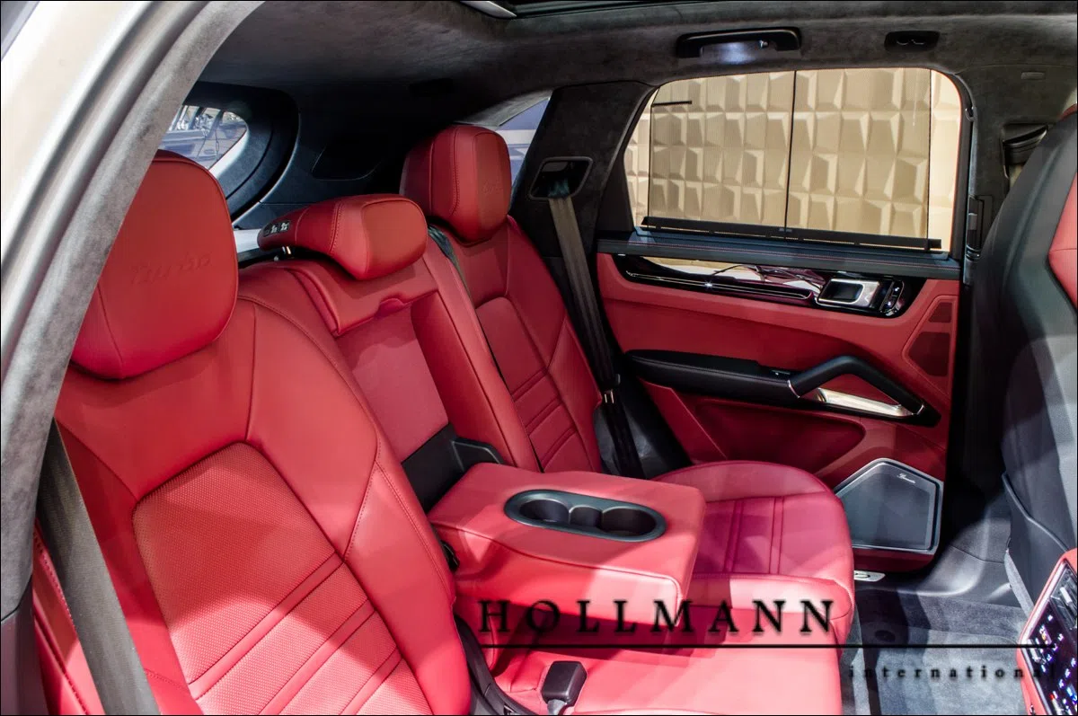 2018 Porsche Cayenne Turbo interior, seats, Lederausstattung in Bi-Color