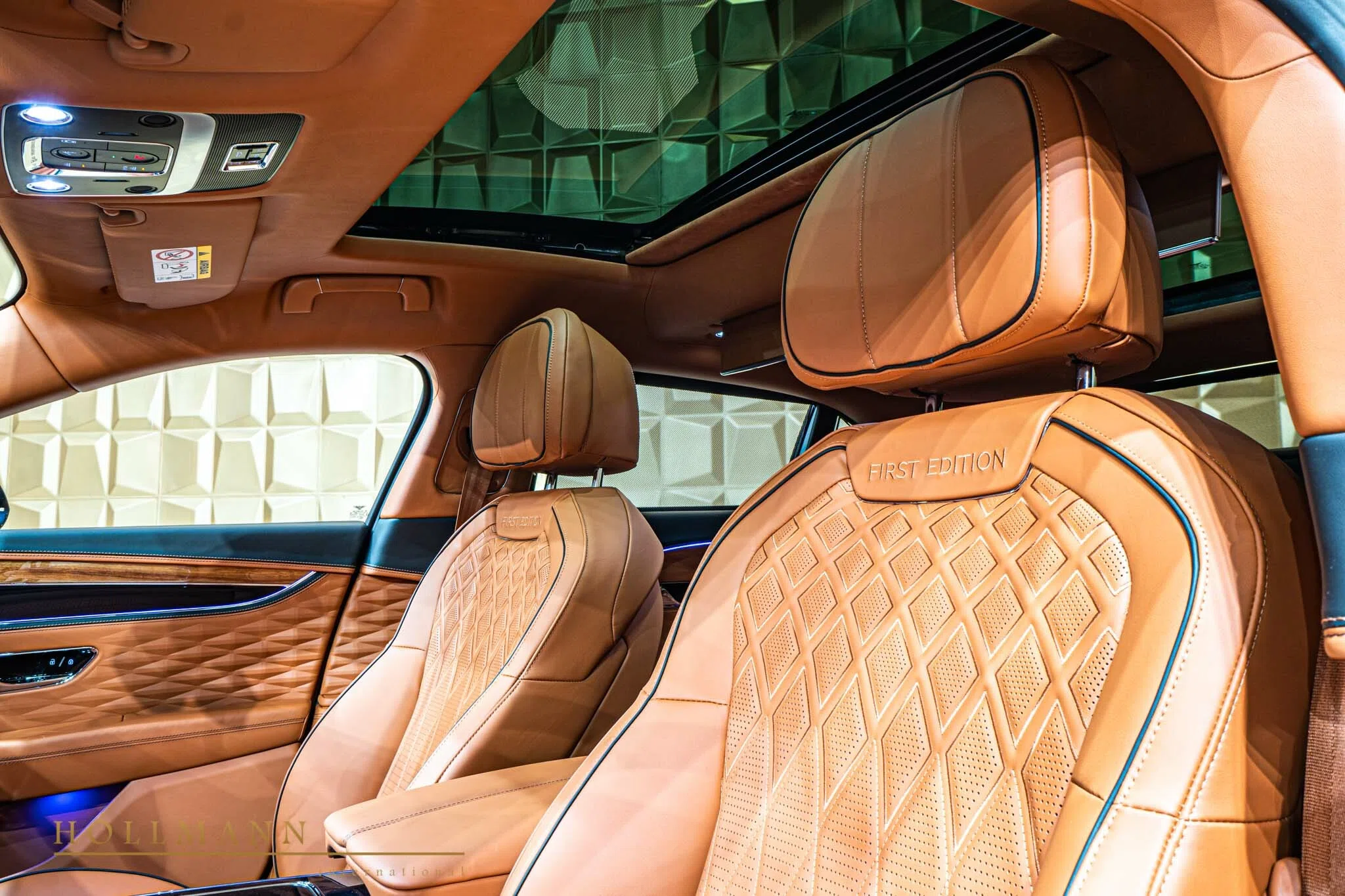 2021 Bentley Flying Spur FIRST EDITION interior, seats, Newmarket Tan + Beluga