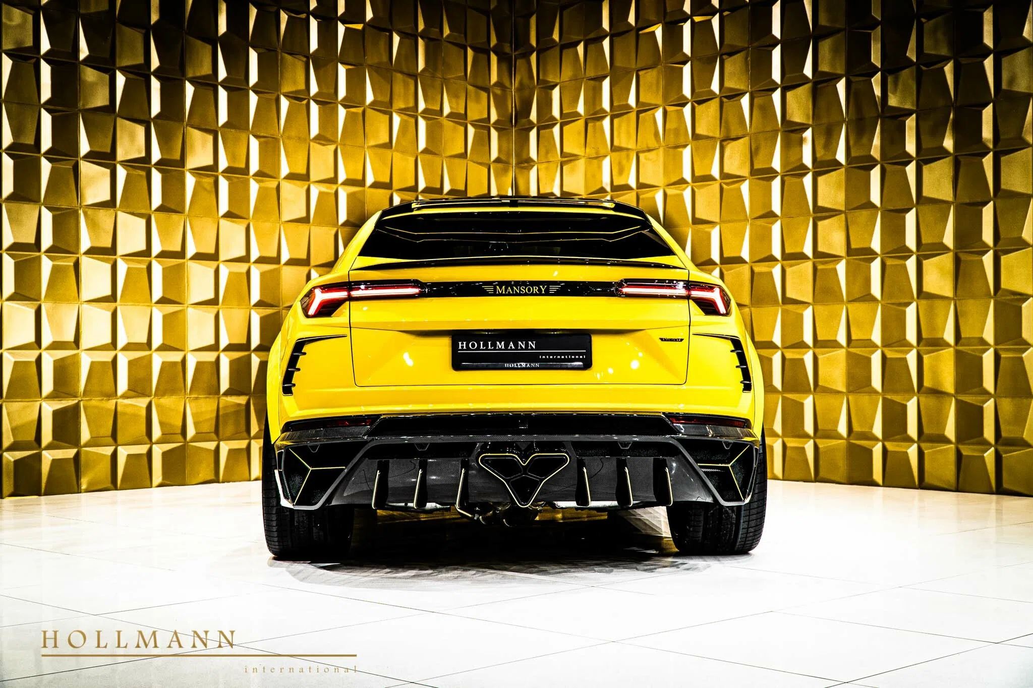 2020 Mansory Urus Venatus, rear three-quarter view, Giallo Auge (Yellow)