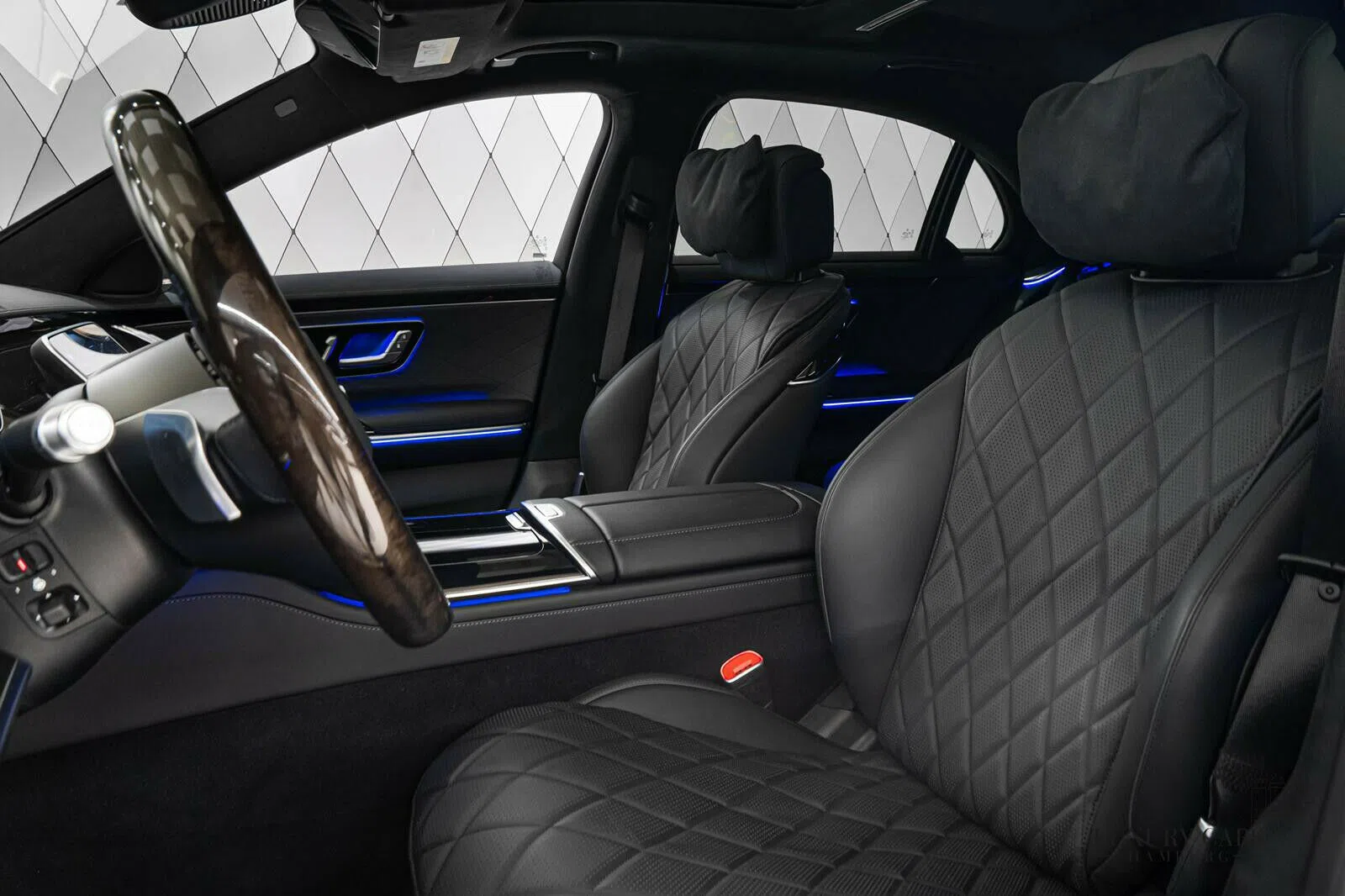 2020 Mercedes-Benz S 500 4MATIC LONG interior, seats, Leather exclusive black
