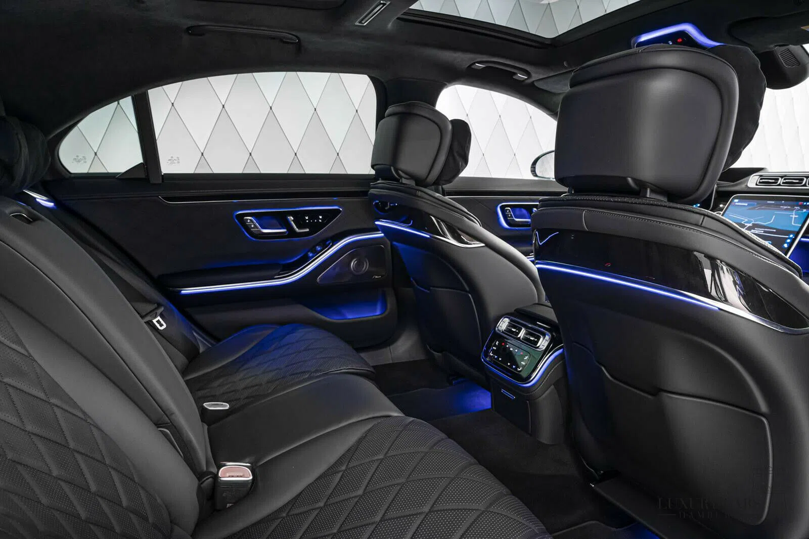 2020 Mercedes-Benz S 500 4MATIC LONG interior, seats, Leather exclusive black
