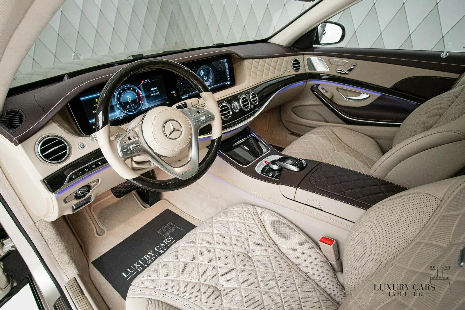 2020 Mercedes-Maybach S 560 2020 DUO TONE interior, Beige, Vollleder