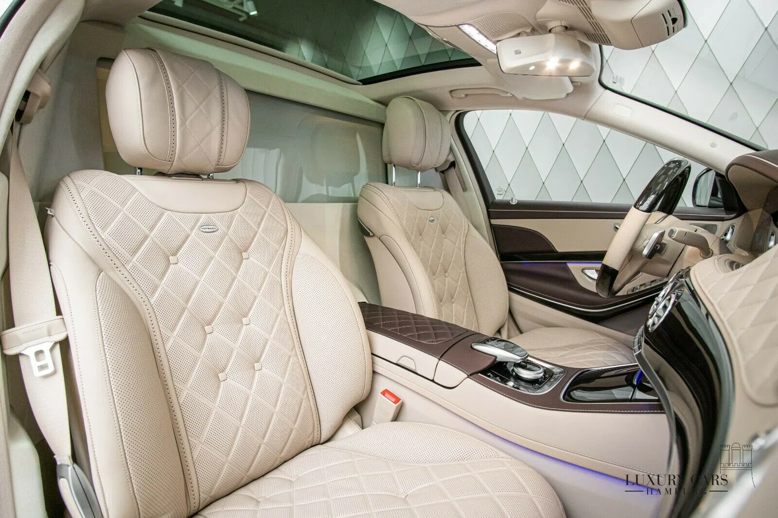 2020 Mercedes-Maybach S 560 2020 DUO TONE interior, seats, Beige, Vollleder