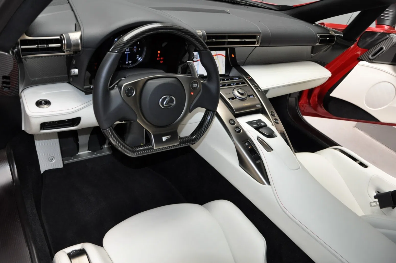 2014 Lexus LFA Special Paint Pearl Red metallic interior