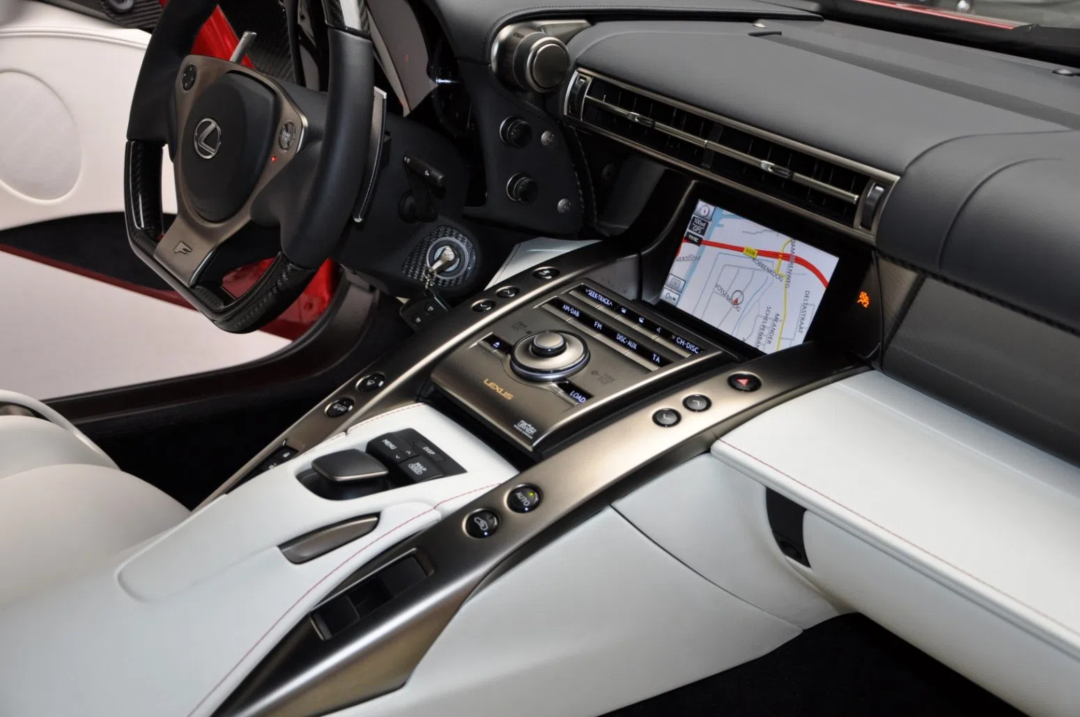 2014 Lexus LFA Special Paint Pearl Red metallic interior