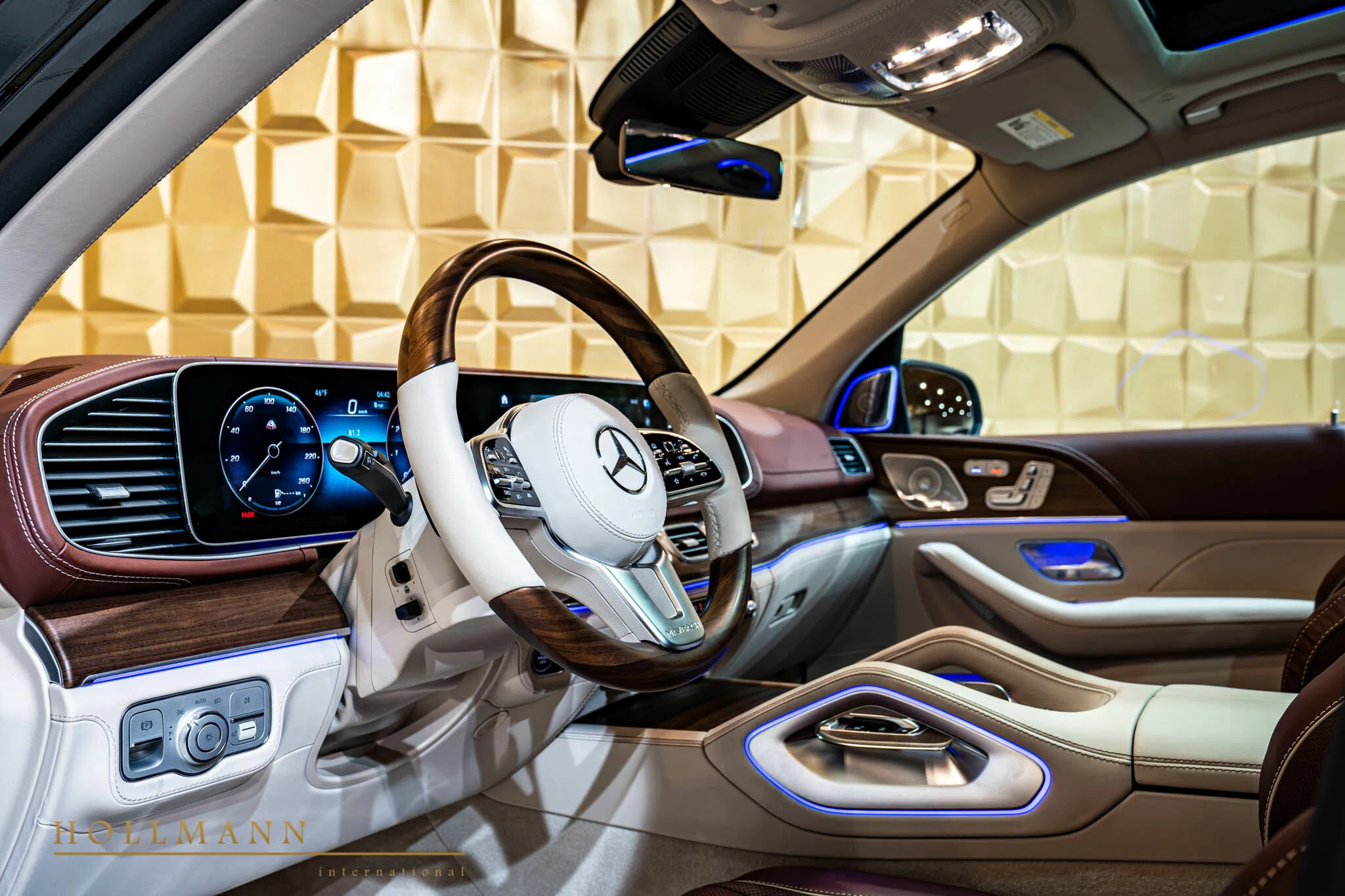 2021 Mercedes-Maybach GLS 600 interior, dashboard, Brown / Beige