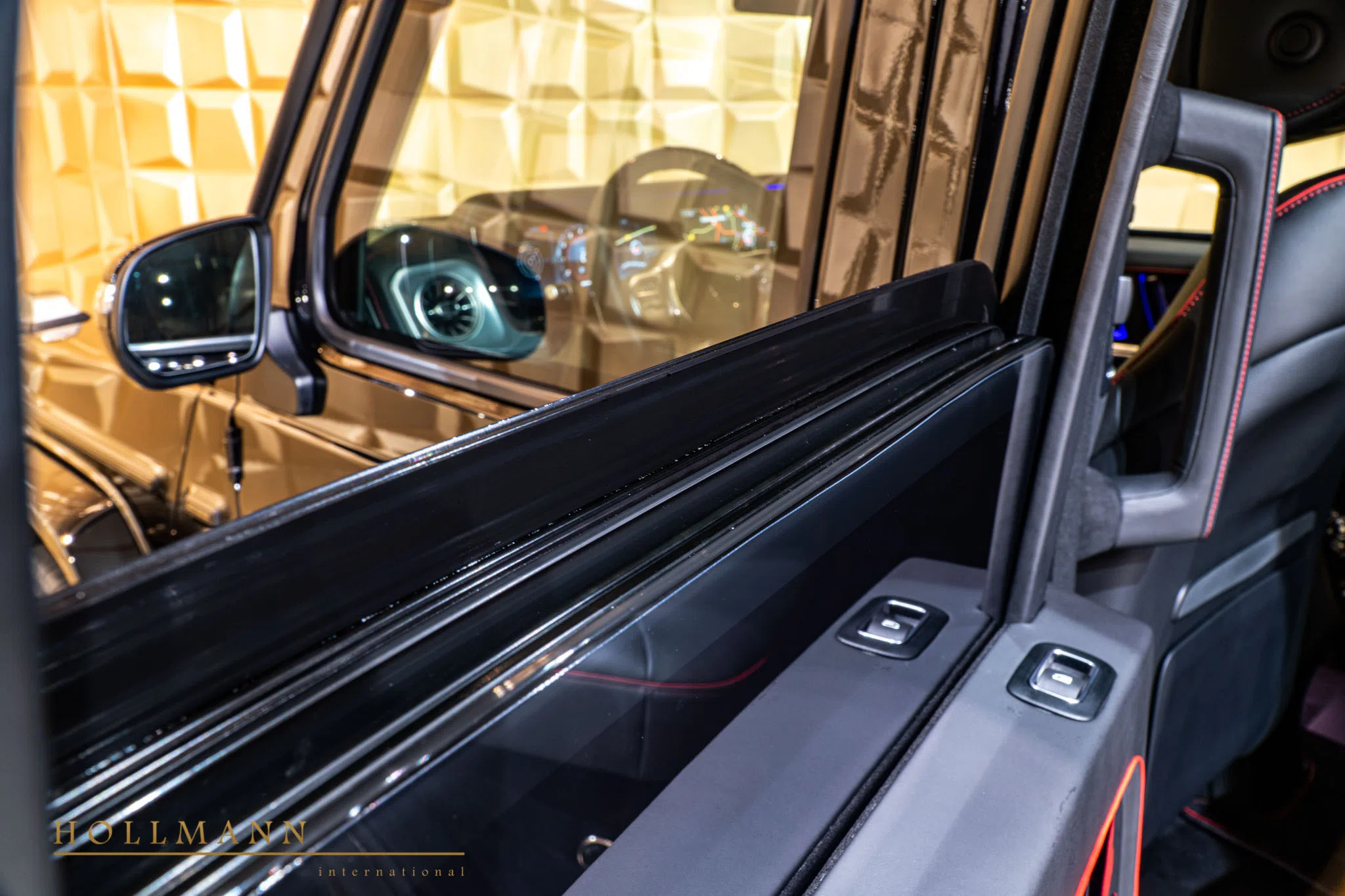 2020 Mercedes-Benz G 63 AMG ARMOURED VR8 interior, door panel, Fine Leather Black
