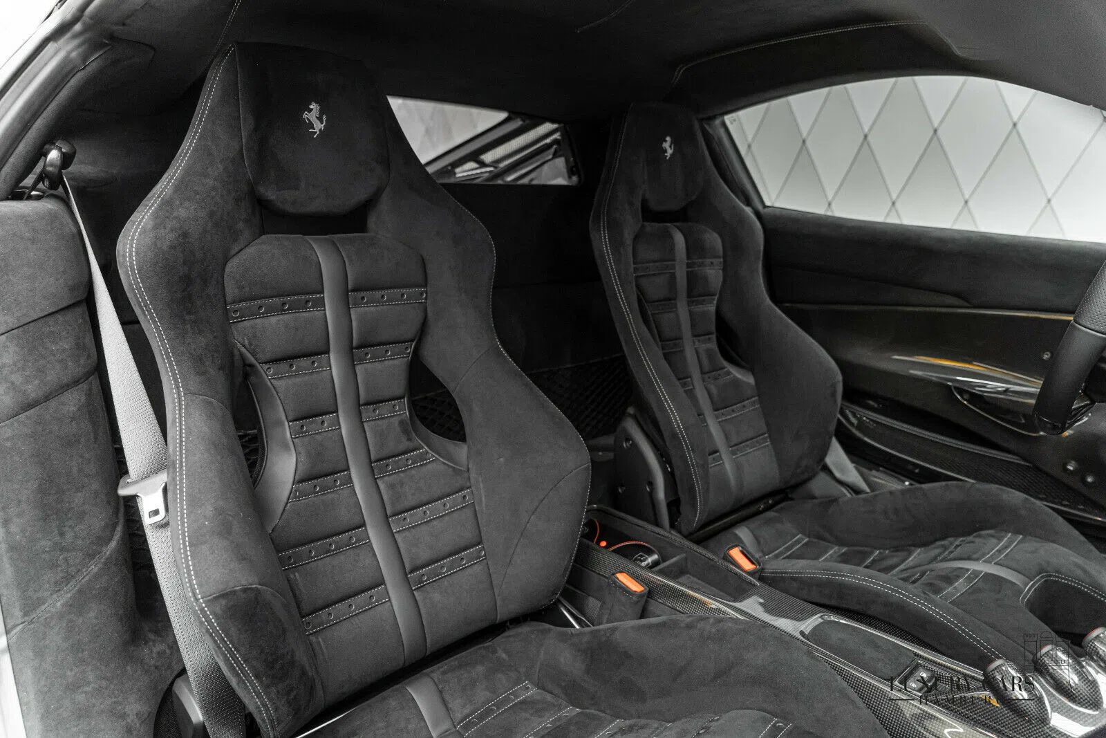 2021 Ferrari 488 Pista interior, seats, Black