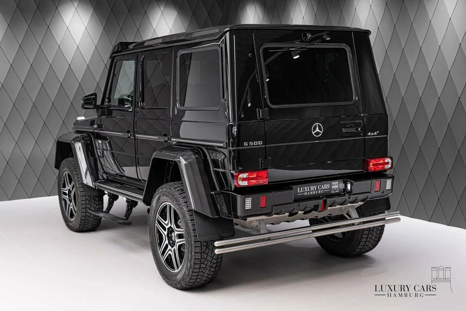 2020 BRABUS G 500 4x4², rear three-quarter view, Black