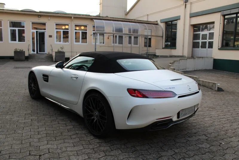 2018 Mercedes-Benz AMG GT C Roadster Edition 50 for sale, exterior, Deisgno kaschmirweiß magno