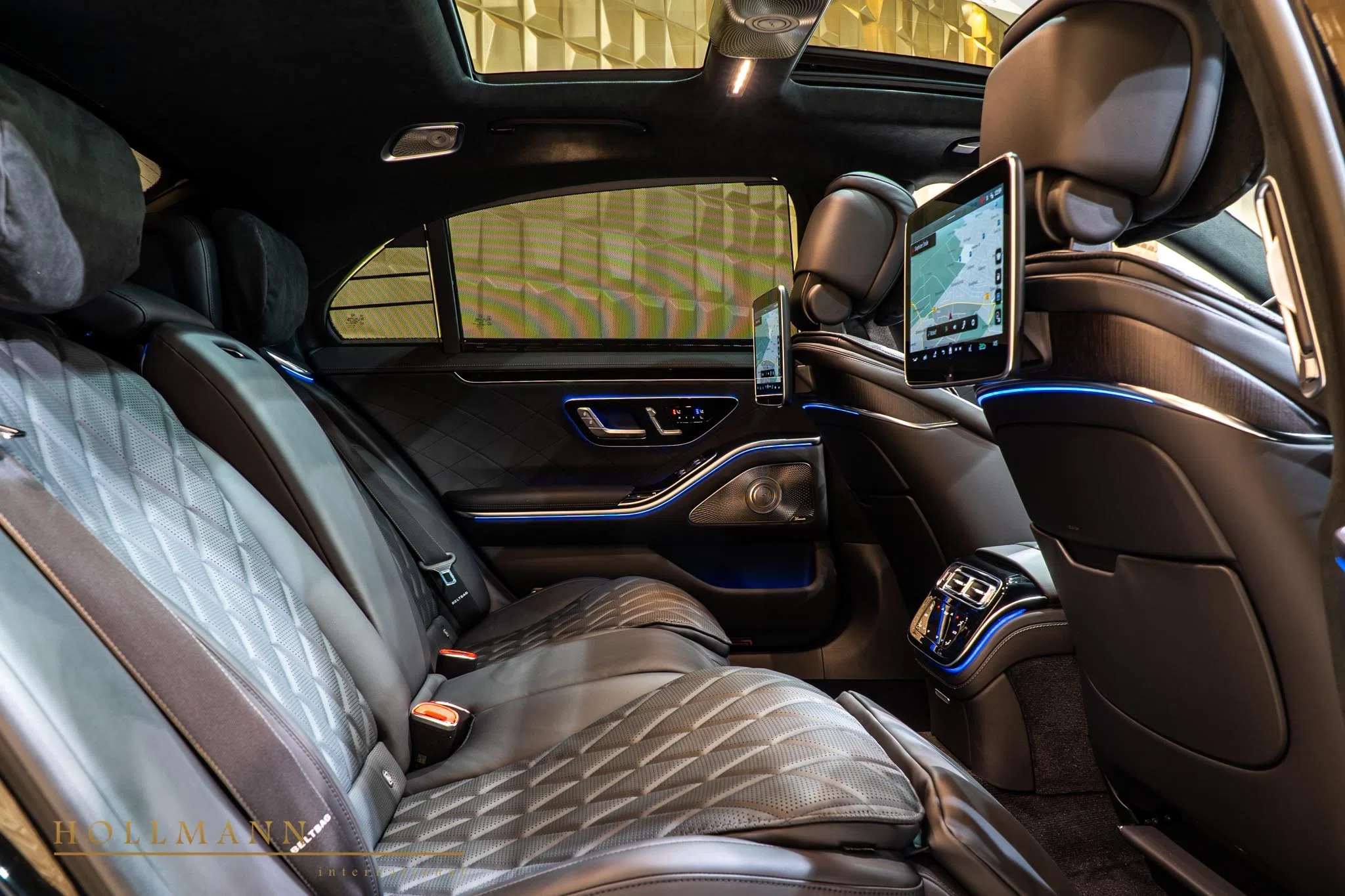 2021 Mercedes-Benz S 500 4M Long interior, seats, Leather Black Anthracite
