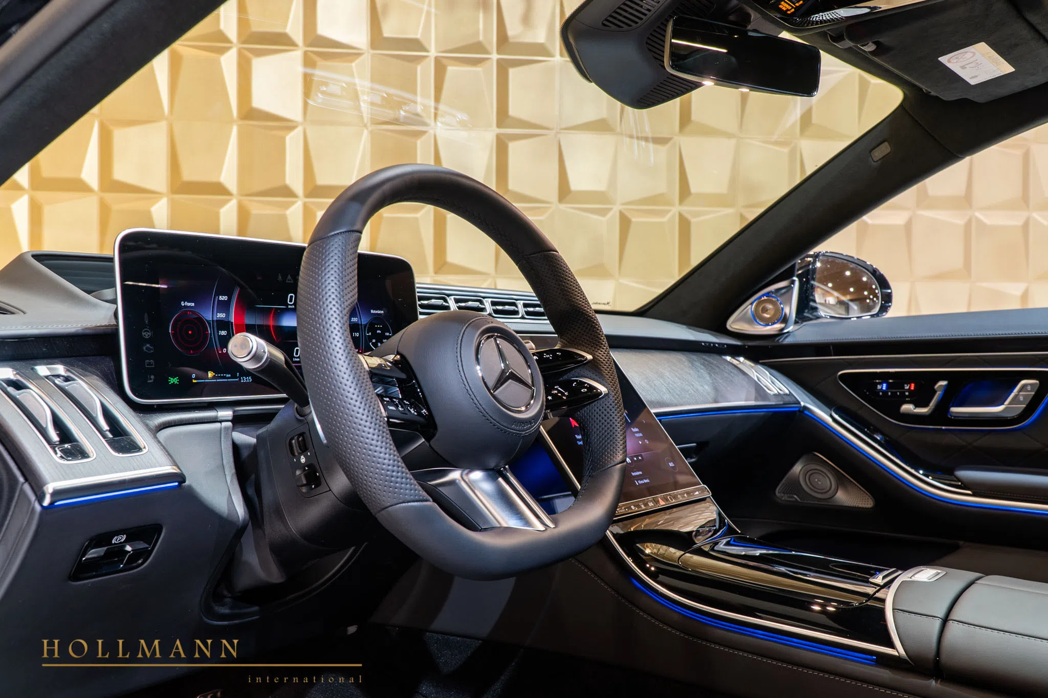 2021 Mercedes-Benz S 500 4M Long interior, dashboard, Leather Black Anthracite