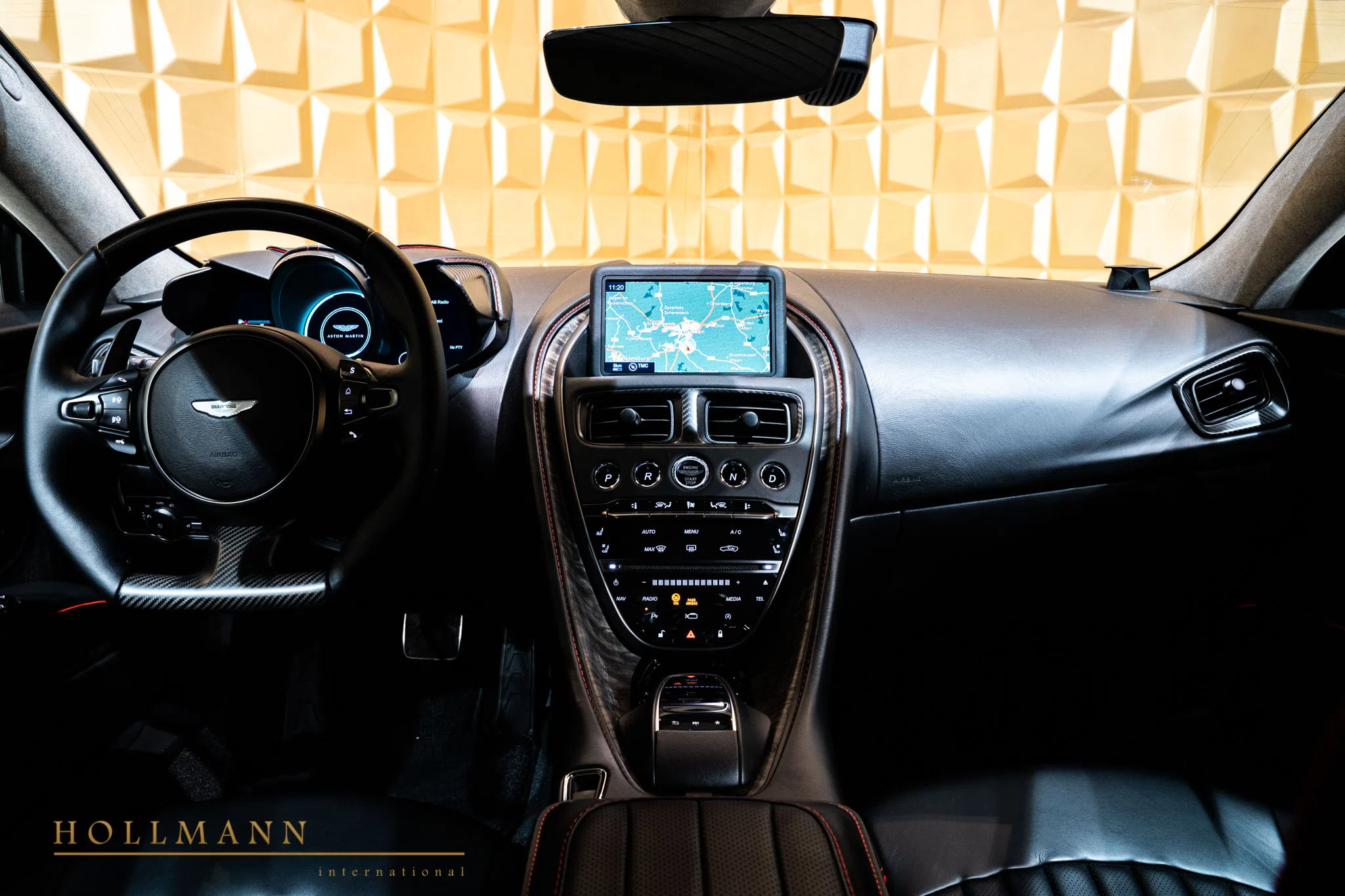 2020 Aston Martin DBS Superleggera Special Edition interior, dashboard, Contemporary All Pure Black CI-27