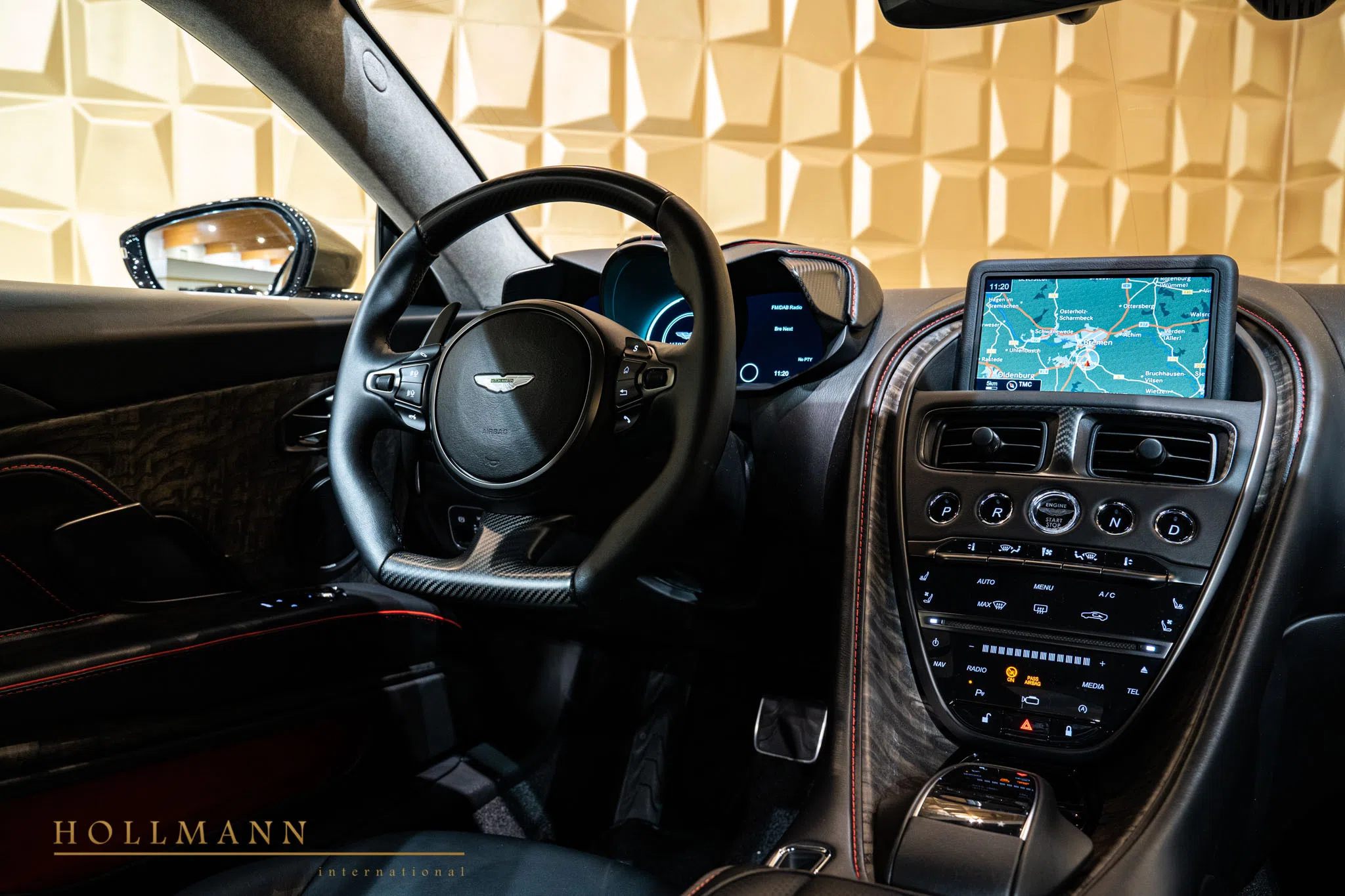 2020 Aston Martin DBS Superleggera Special Edition interior, dashboard, Contemporary All Pure Black CI-27