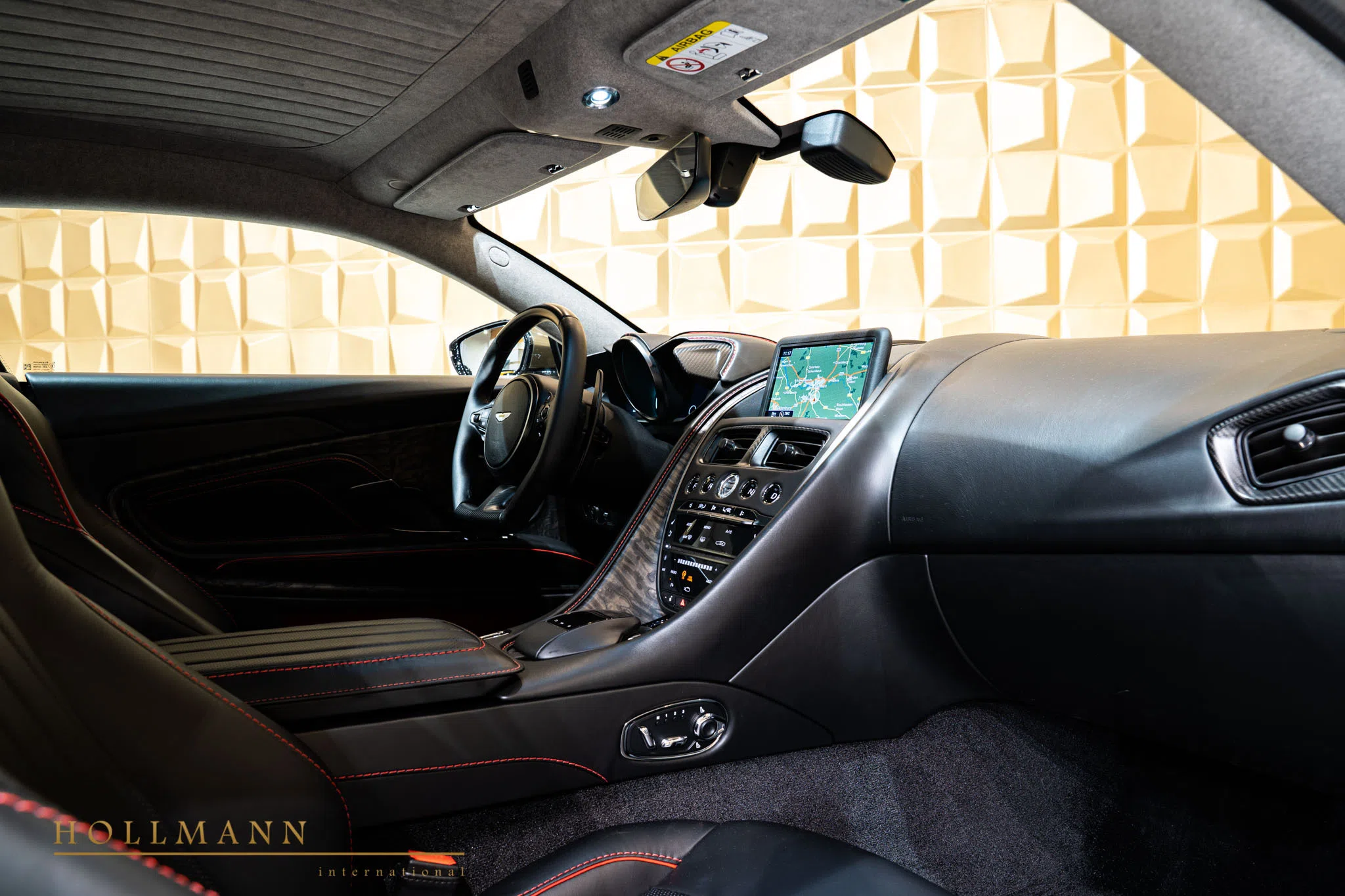 2020 Aston Martin DBS Superleggera Special Edition interior, dashboard, Contemporary All Pure Black CI-27