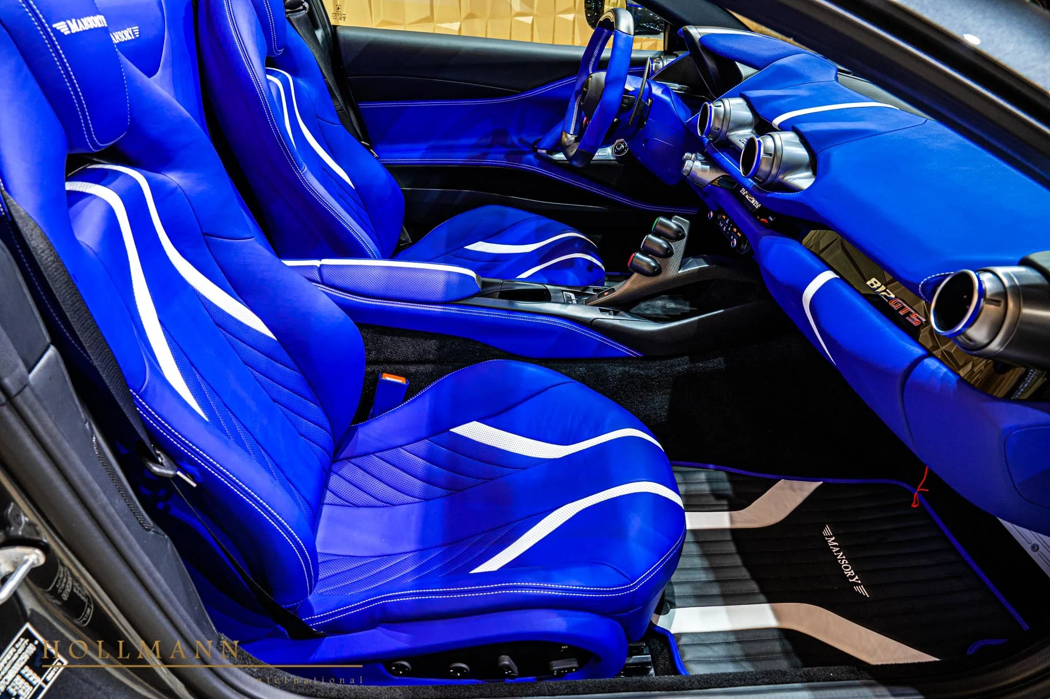 2021 Mansory 812 GTS Stallone interior, seats, MANSORY Royal Blue