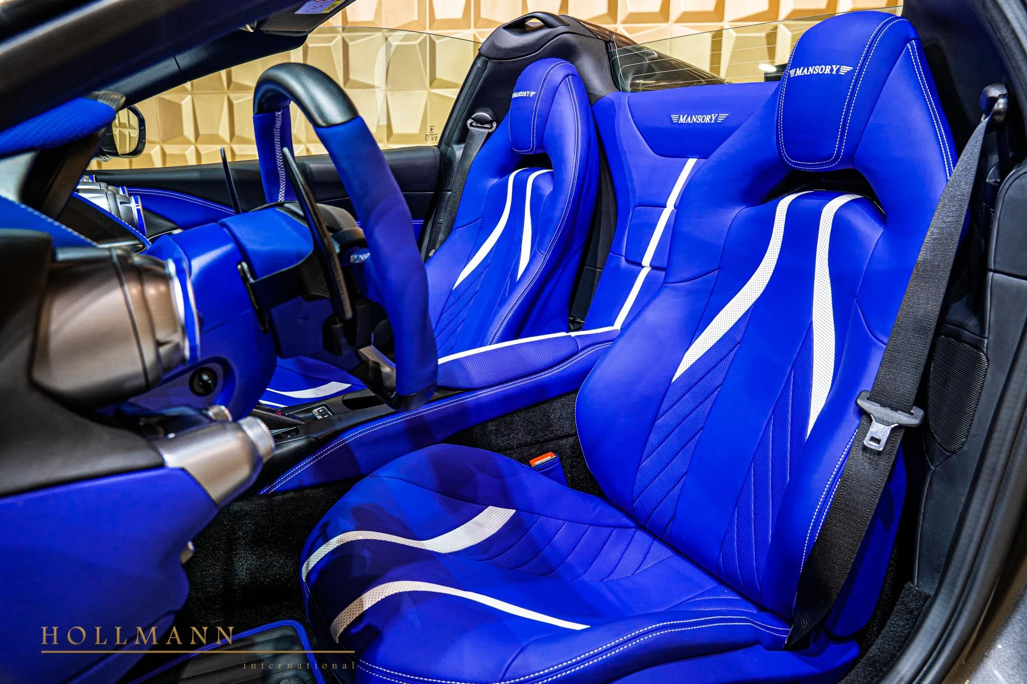 2021 Mansory 812 GTS Stallone interior, seats, MANSORY Royal Blue