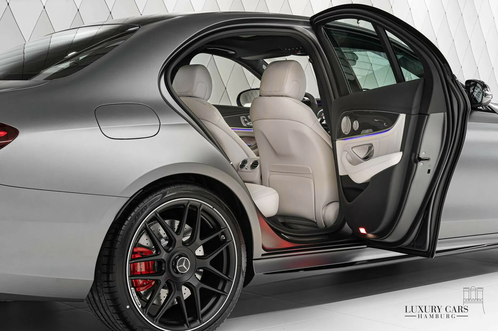 2021 Mercedes-Benz E 63 AMG S+ for sale, exterior, Designo Selenite Grey Magno