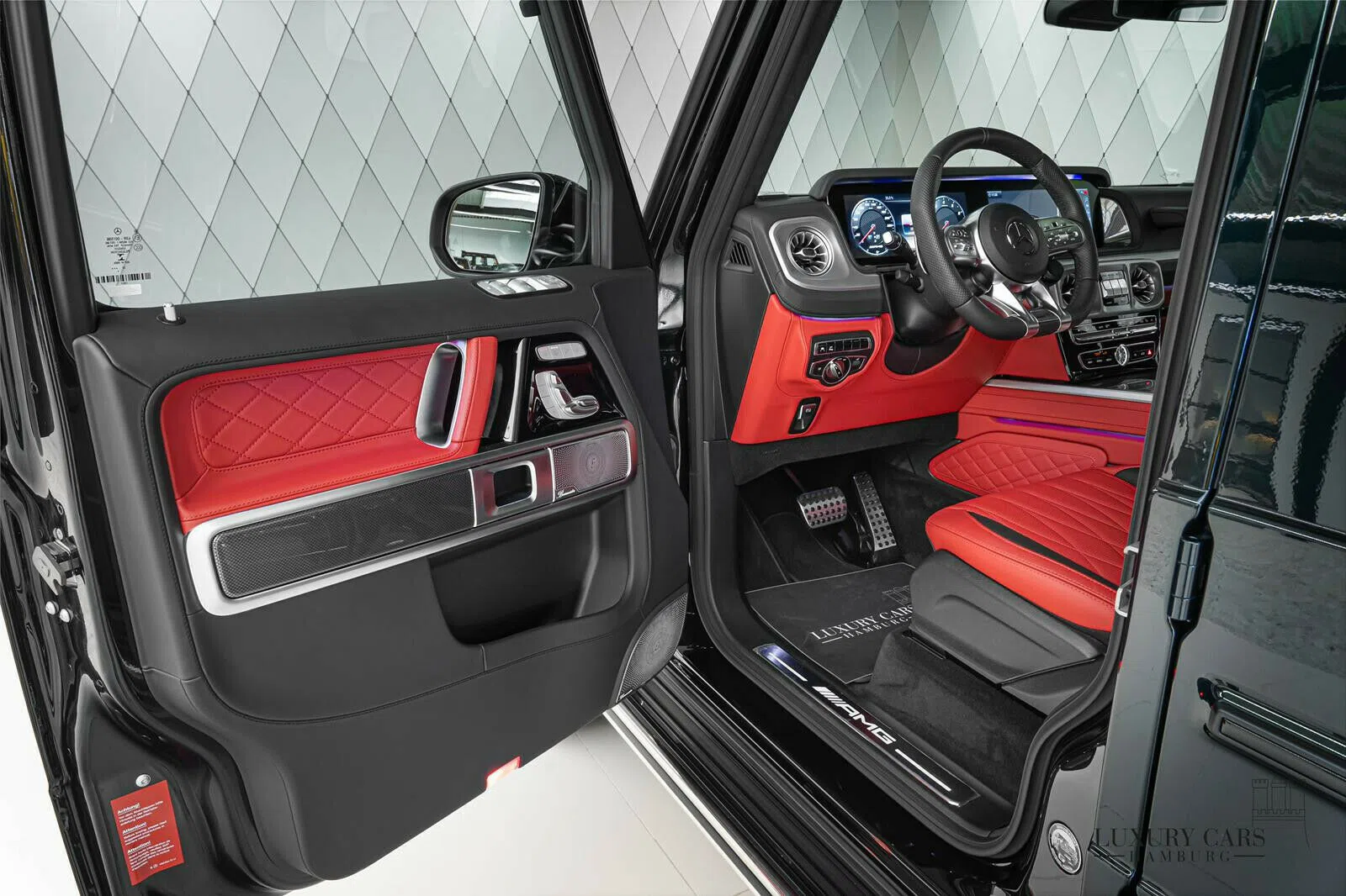 2021 Mercedes-Benz G 63 AMG interior, seats, Grün, Andere, Vollleder