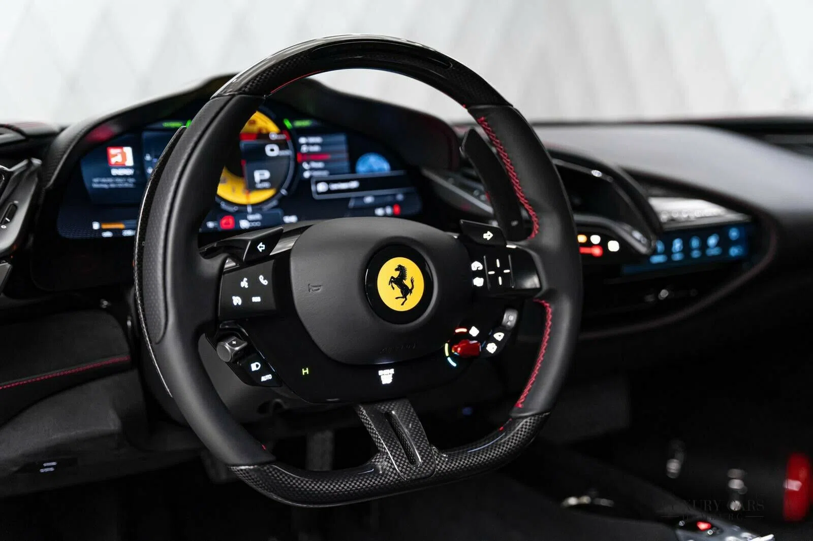 2021 Ferrari SF 90 Stradale interior, black