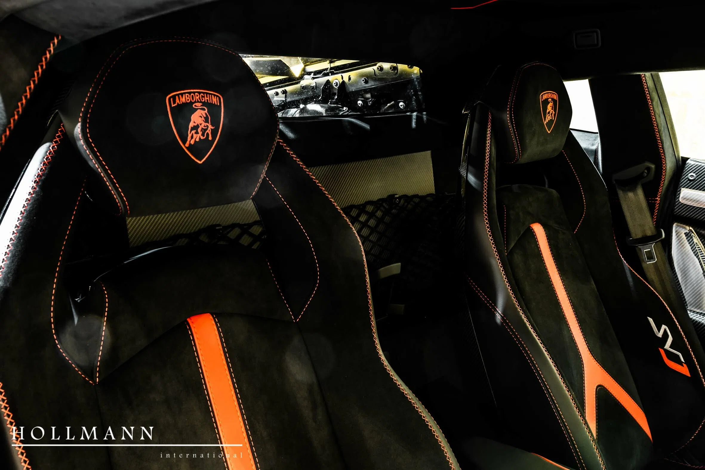 2021 Lamborghini Aventador SVJ interior, seats, Nero Cosmus + Stitching Rosso Alala