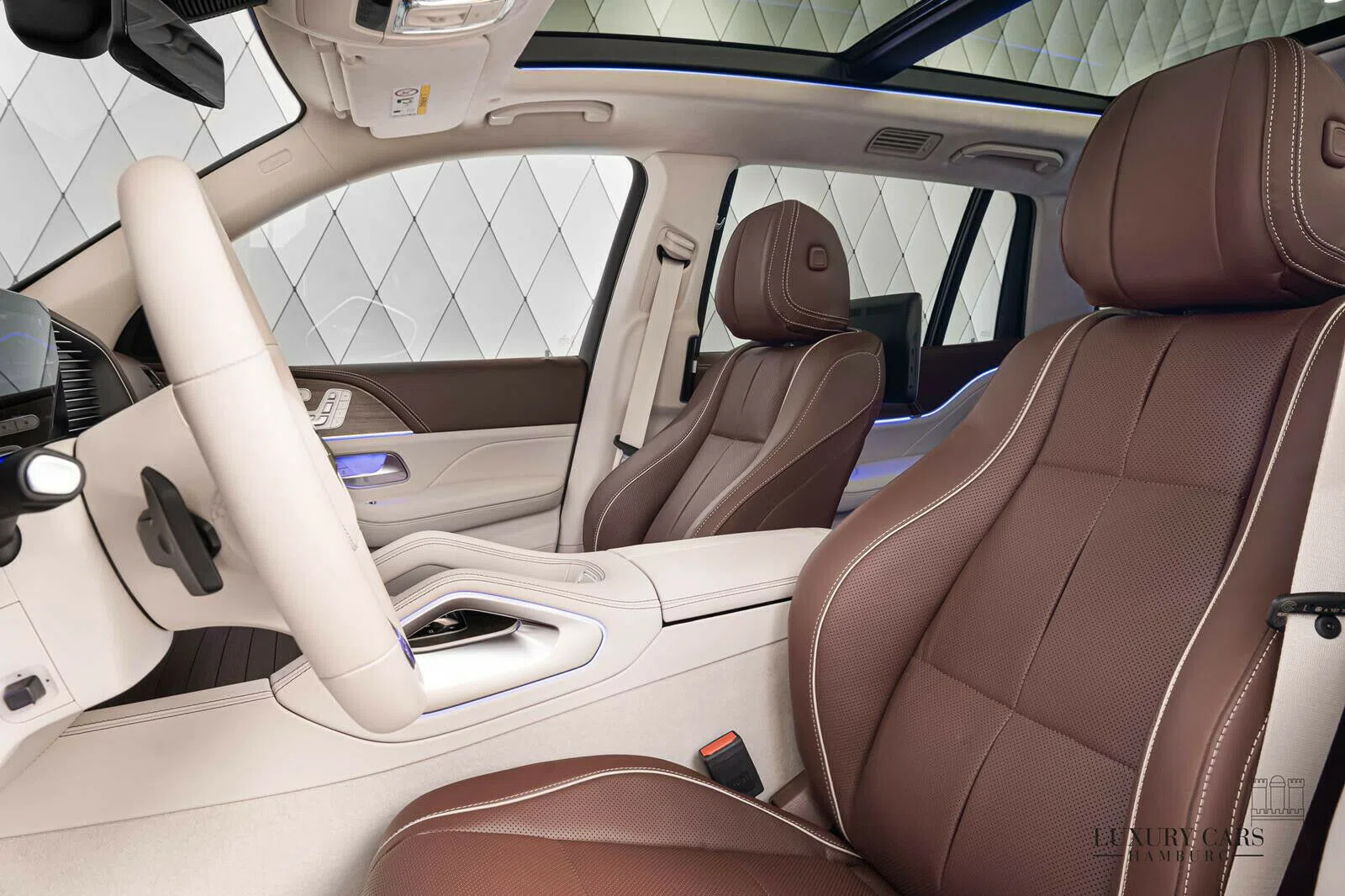 2020 Mercedes-Maybach GLS 600 interior, seats, Brown