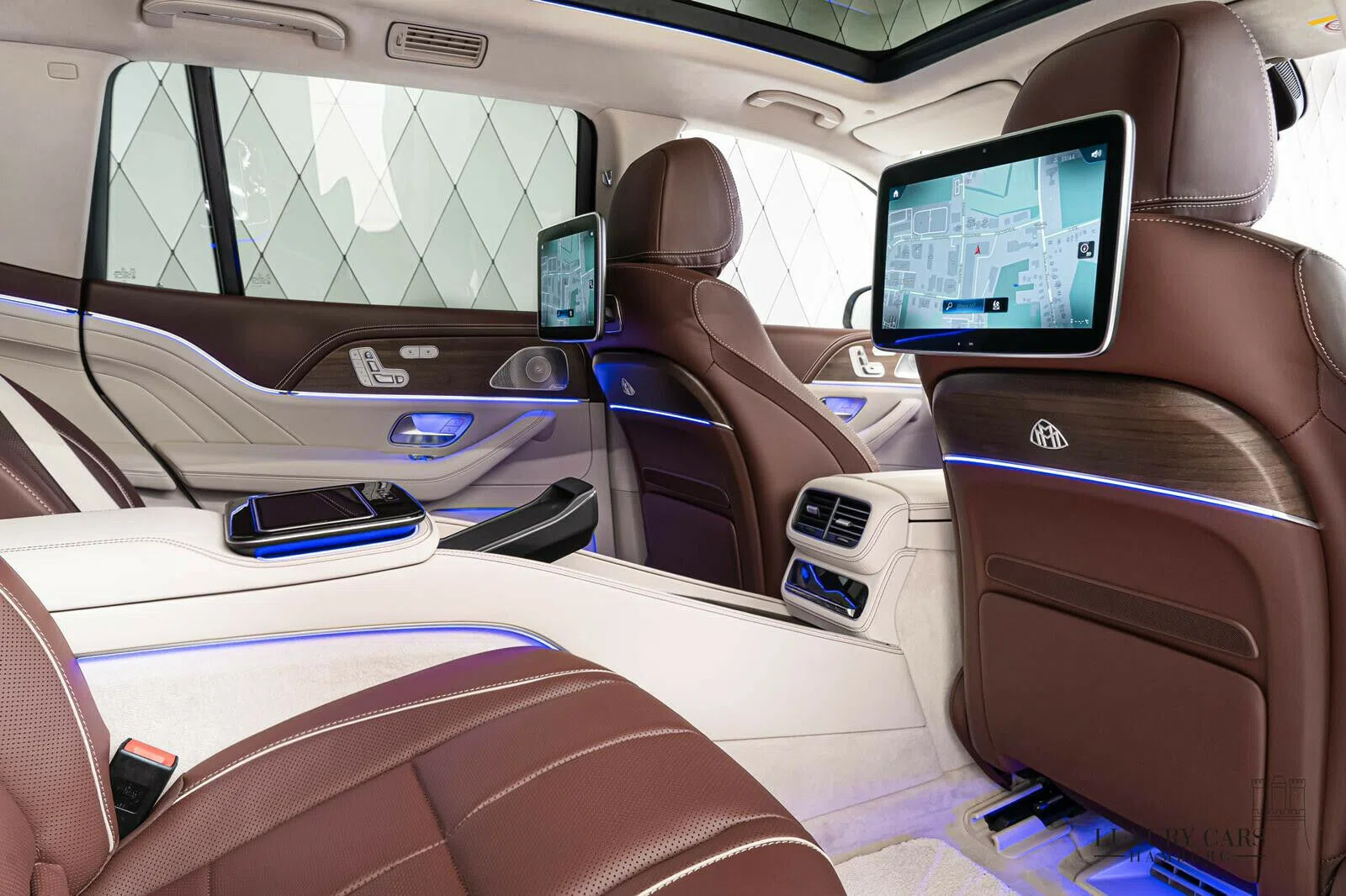 2020 Mercedes-Maybach GLS 600 interior, seats, Brown