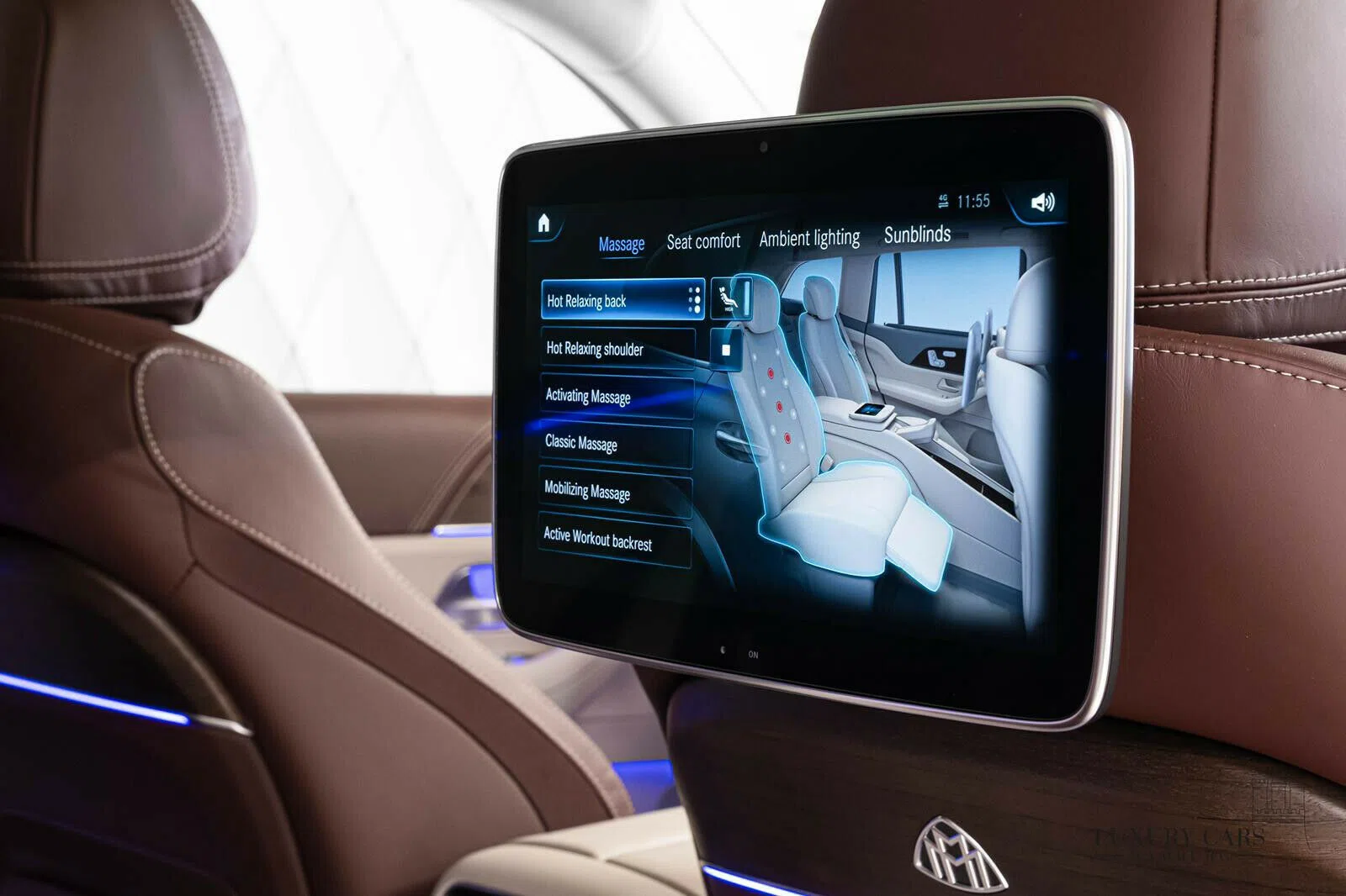 2020 Mercedes-Maybach GLS 600 interior, Brown