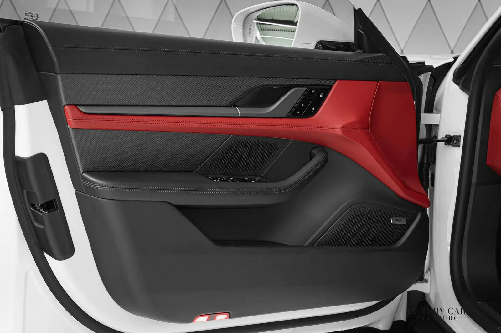 2021 Porsche Taycan Turbo S interior, door panel